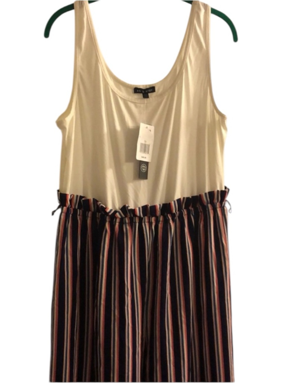 NWT XXL striped jumpsuit